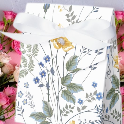 青と黄色の野花用ボックス フェイバーボックス