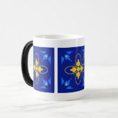 青と黄色のAzulejo モーフィングマグカップ (正面左)