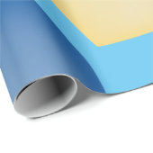 青と黄色。ハート.愛 ラッピングペーパー (ロールコーナー)