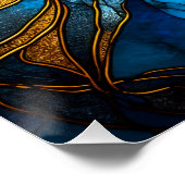 青と黄金のエレガンス – AI on The Rise ポスター (コーナー)