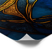 青と黄金のエレガンス – AI on The Rise ポスター (角)