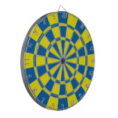 青と黄 ダーツボード (正面左)