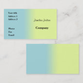 青と黄 名刺 (正面/裏面)