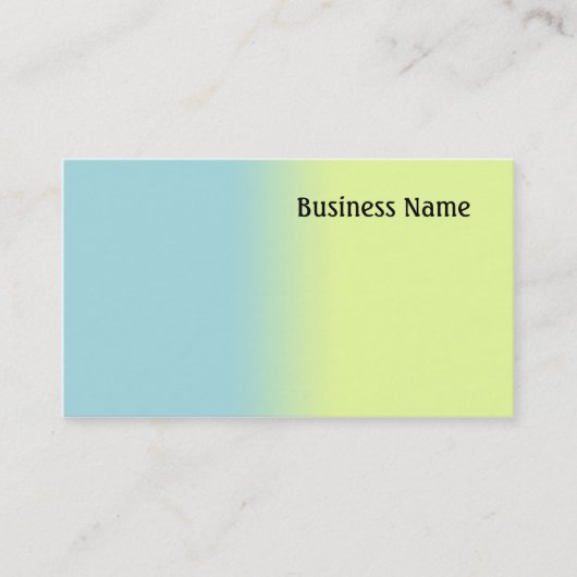 青と黄 名刺 (正面)