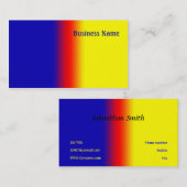 青と黄 名刺 (正面/裏面)