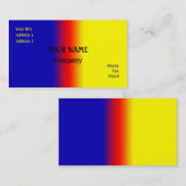 青と黄 名刺 (正面/裏面)