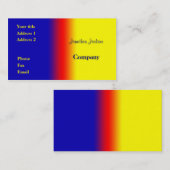 青と黄 名刺 (正面/裏面)