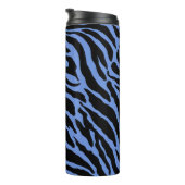 青と黒のアニマルプリントストライプ タンブラー (回転右)