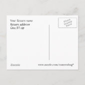 青と黒のオープンハウスはがき インビテーションポストカード (裏面)