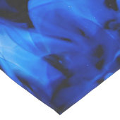 青と黒のガラス抽象芸術 ミディアムテーブルランナー (コーナー)