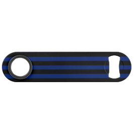 青と黒のキャンディストライプー スピード栓抜き