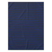 青と黒のキャンディストライプー テーブルクロス (正面)