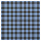 青と黒のギンガムチェック ファブリック (見本)