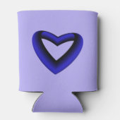 青と黒のグラデーションハート 缶クーラー (裏面)