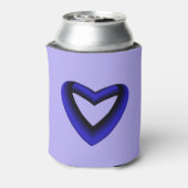 青と黒のグラデーションハート 缶クーラー (缶裏面)