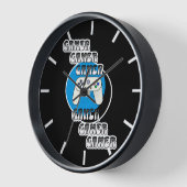 青と黒のゲーマー | ビデオコントローラー 壁時計 (傾斜)