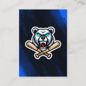 青と黒のサッカートレーディングカードプレーヤーの写真 コーリングカード (裏面)