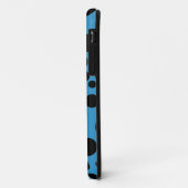 青と黒のスパイラルドット – 独自のカスタマイズ Case-Mate iPhoneケース (裏面/左)