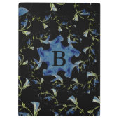 青と黒のセージのフラクタル芸術 クリップボード (裏面)