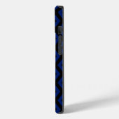 青と黒のダイヤモンドパターン Case-Mate iPhoneケース (裏面 / 左)