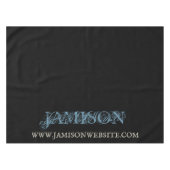 青と黒のトレードショークラフトフェアビジネス名 テーブルクロス (正面(横))