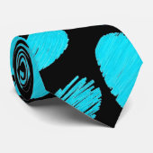 青と黒のハートネクタイ ネクタイ (ロール)