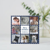 青と黒のバッファローのチェック8カスタム枚の写真 シーズンカード (スタンド正面)