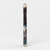 青と黒のバラフローラ水色 Case-Mate iPhoneケース (裏面/右)