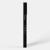 青と黒のパンサー iPhoneケース (右側面)