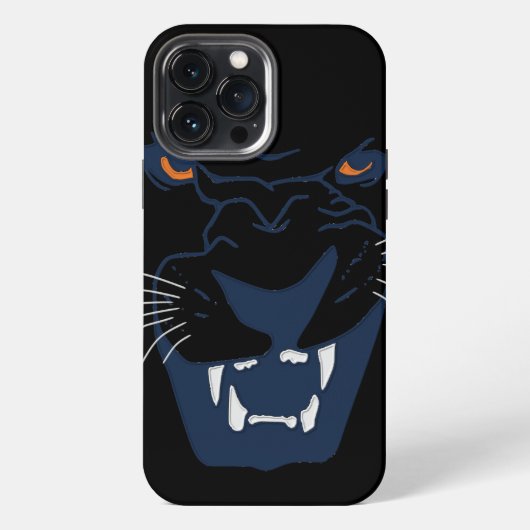 青と黒のパンサー iPhoneケース (裏面)