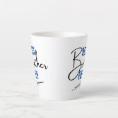 青と黒のブラザーミニマル最高のエバーマグ カフェラテマグ (正面)