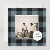 青と黒のプライドの最高のグランパの贈り物と写真 (正面)