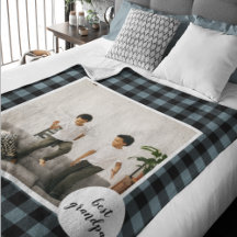 青と黒のプライドの最高のグランパの贈り物と写真