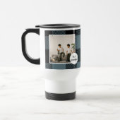 青と黒のプライドの最高のグランパの贈り物と写真 トラベルマグ (左)