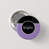 青と黒のボタン 缶バッジ (正面&裏面)