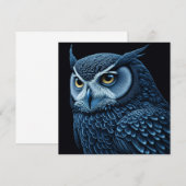 青と黒のマージーフクロウ (正面/裏面)