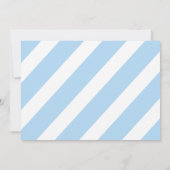 青と黒のロックスターバイバイベイビーシャワー 招待状 (裏面)