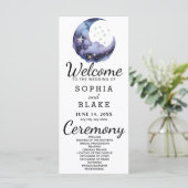 青と黒の三日月結婚式 プログラム (スタンド正面)