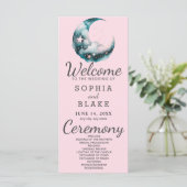 青と黒の三日月結婚式 プログラム (スタンド正面)