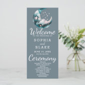 青と黒の三日月結婚式 プログラム (スタンド正面)