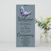 青と黒の三日月結婚式 プログラム (スタンド正面)