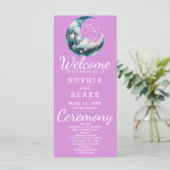 青と黒の三日月結婚式 プログラム (スタンド正面)