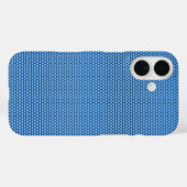 青と黒の六角形模様 Case-Mate iPhoneケース (裏面 (横))