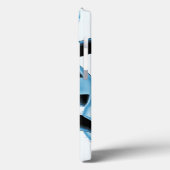 青と黒の切れ端またはテープの破壊 Case-Mate iPhoneケース (裏面 / 左)