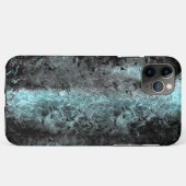 青と黒の奇妙澄んな繊維質感 Case-Mate iPhoneケース (裏面(横))