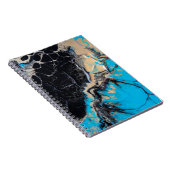 青と黒の抽象芸術絵画 ノートブック (右側)