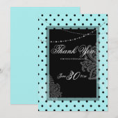 青と黒の招待状 招待状 (正面/裏面)