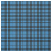 青と黒の格子模様 ファブリック (見本)