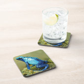 青と黒の毒ダーツカエル コースター (右側)