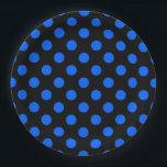 青と黒の水玉模様 ペーパープレート<br><div class="desc">青と黒の水玉模様</div>